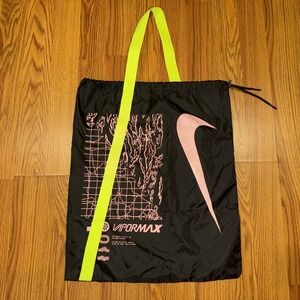 Nike VaporMax Dust Bag Black Neon Shoe Bag Collectible